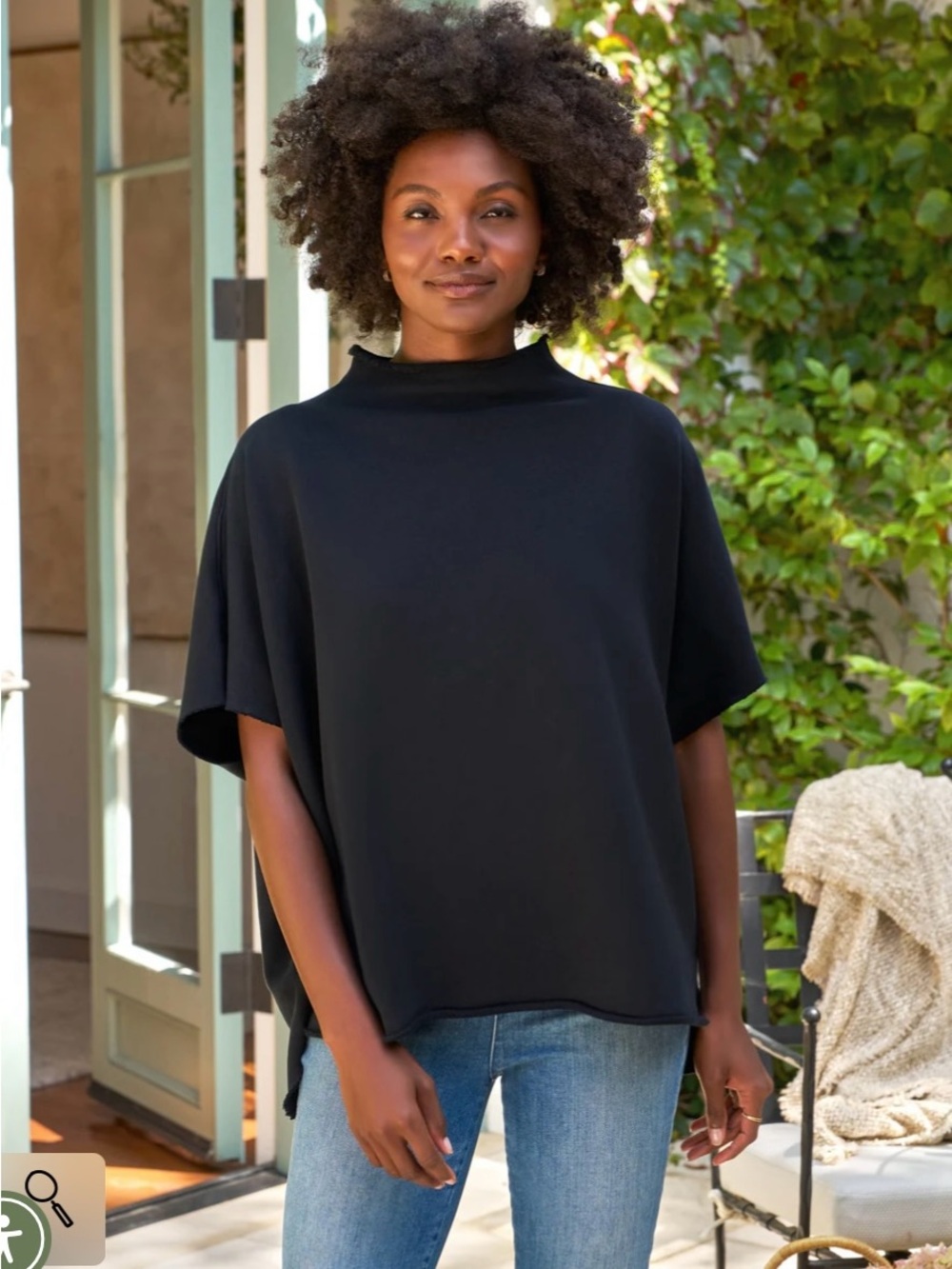 Frank & Eileen Audrey Funnel Neck Capelet